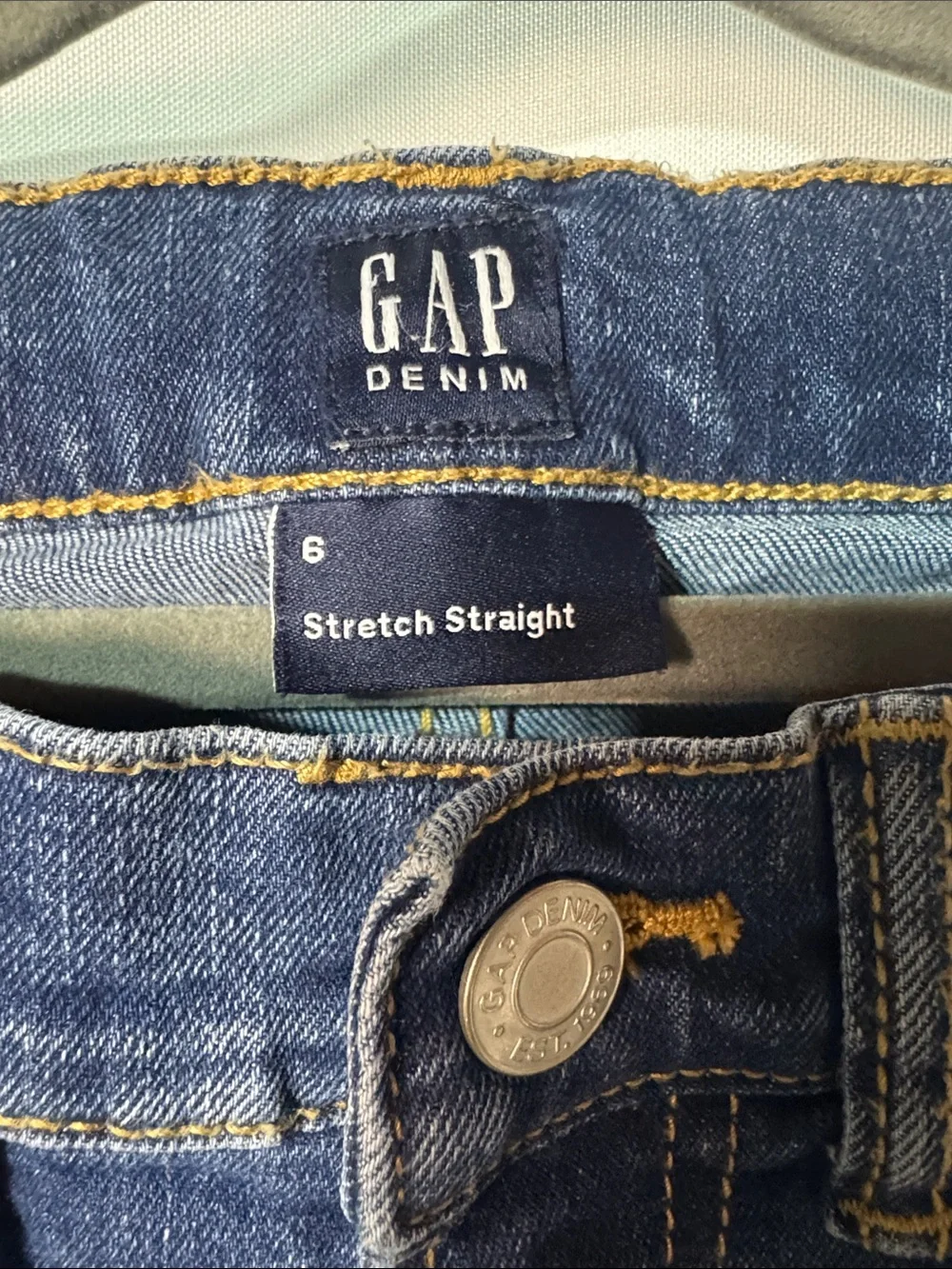 GAP Kids Dark Blue Straight Jeans Size 6